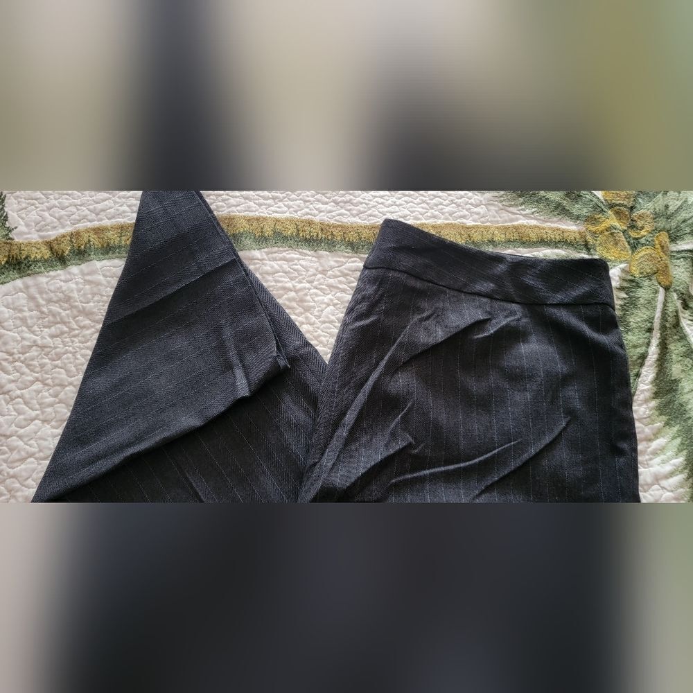 Lane Bryant pinstripe wide leg Trousers (20) - Picture 6 of 9